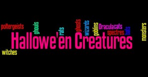 Hallowe'en Creatures Wordle