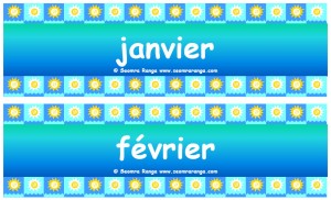 months Les Mois