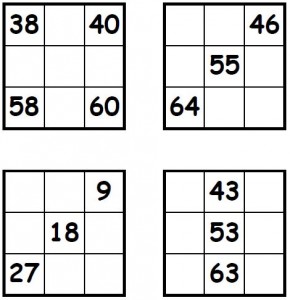 worksheets numbers number 100 out Square have where the squares filled missing  be missing cut in to