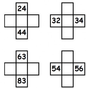 number  Pattern Ranga missing Square Seomra worksheets « 100 squares 04