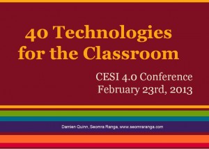 40 Technologies for the Classroom