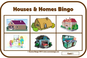 Houses and Homes Bingo