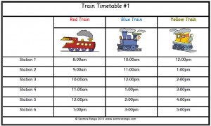 Train Timetable 01