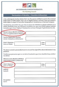 Teaching Council Election Confusion