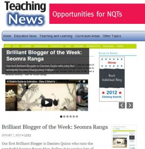 “Brilliant Blogger of the Week”