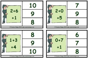 Peg Numbers Addition 10