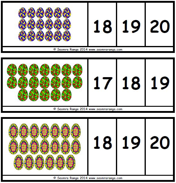 Easter Peg Numbers 02 | Seomra Ranga