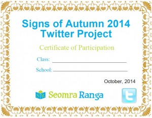 Signs of Autumn 2014 Cert