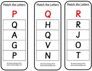Peg Match the Letters 03