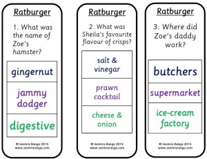 Peg Comprehension: Ratburger 01
