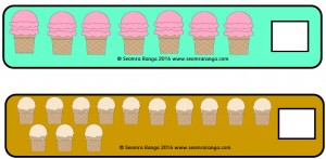 Ice-Cream Number Strips