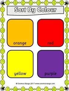 Sorting By Colour Mats