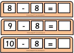 Subtraction Cards Pack