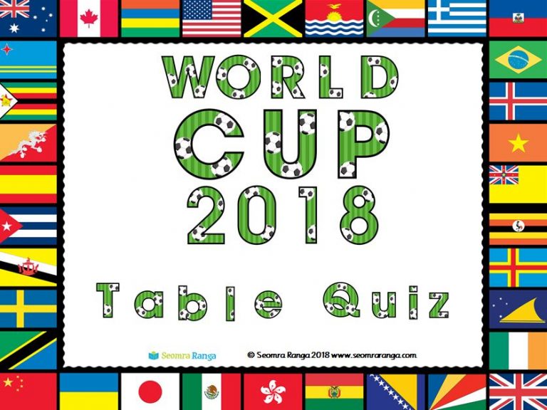 World Cup 2018 Table Quiz Seomra Ranga