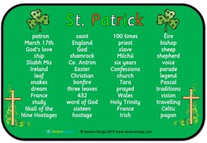 St. Patrick Word Mat