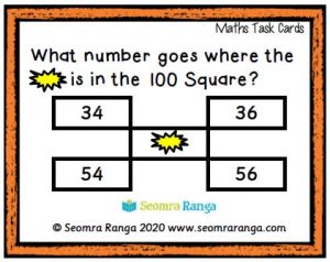 Maths Task Cards – 100 Square 03