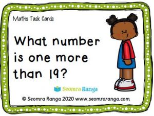 Maths Task Cards – One More
