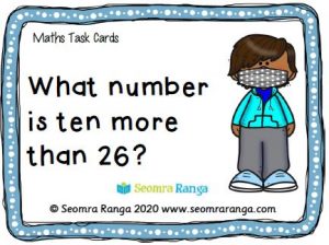 Maths Task Cards – Ten More