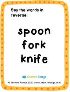 English Task Cards – Word Reversals 01
