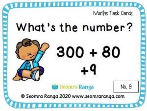 Maths Task Cards – What’s the Number 01