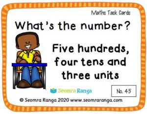 Maths Task Cards – What’s the Number 03