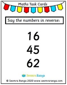 Maths Task Cards – Number Memory 01