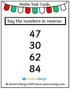 Maths Task Cards – Number Memory 02