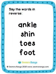 English Task Cards – Word Reversals 04