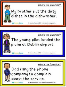 English Task Cards – What’s the Question 01