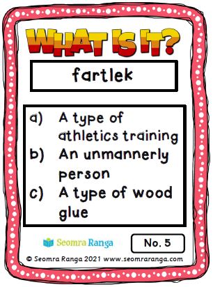 English task Cards – What Is It? 02