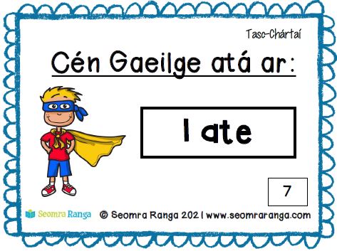 Tasc-Chártaí – Cén Gaeilge Atá Ar: Briathra 01