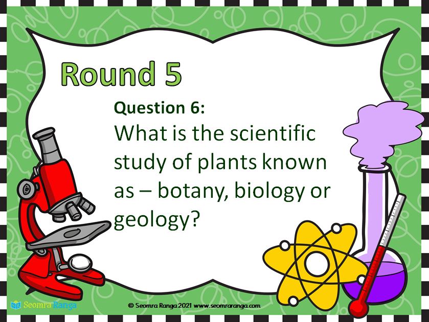 Science Week 2021 Table Quiz