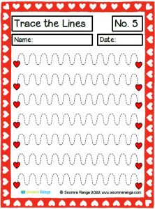 Valentines Tracing Booklets