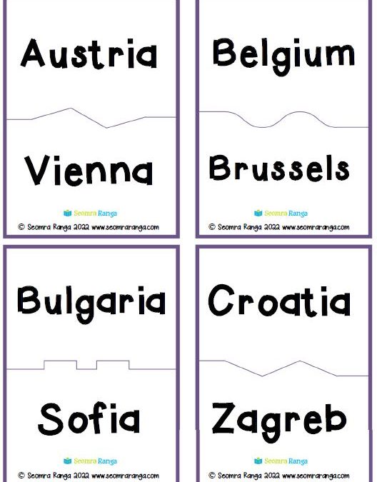 EU Countries and Capitals Matching Game