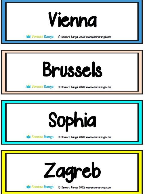 EU/Non EU Capital Cities Sorting Activity