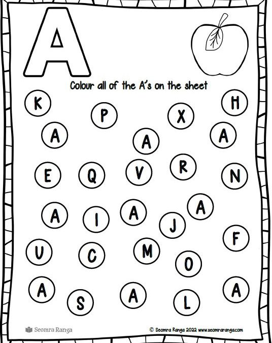 Alphabet Worksheets Book (Upper Case)