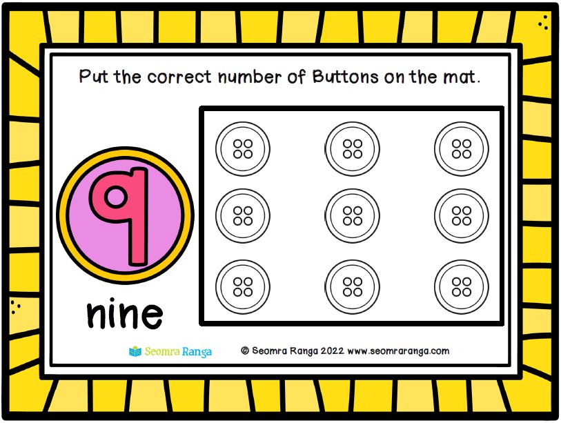 Buttons Maths Mats