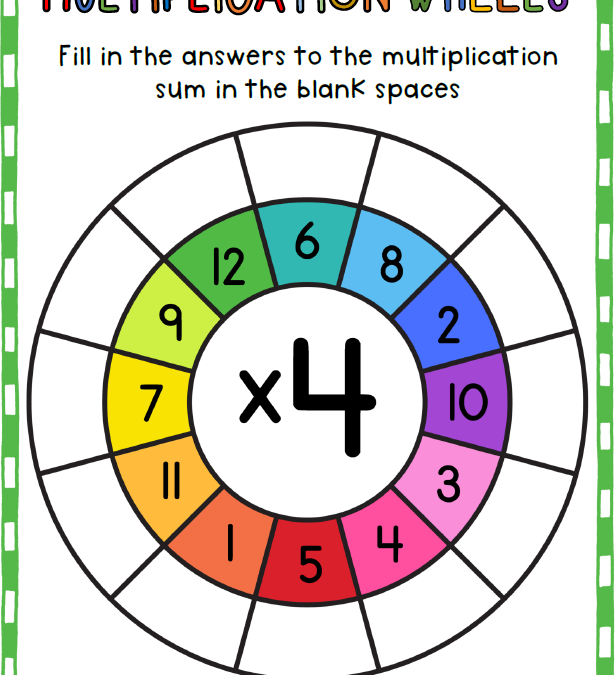 Multiplication Wheels 01
