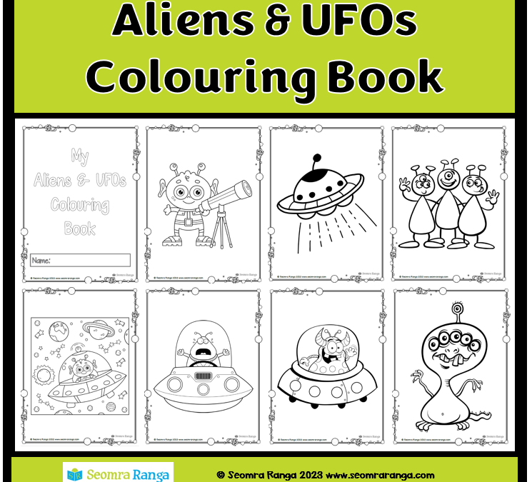 Aliens and UFOs Colouring Book