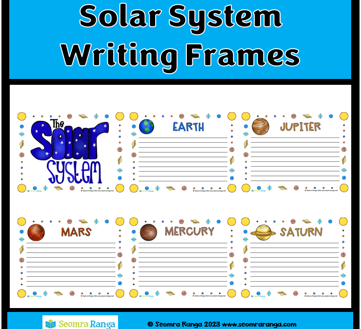 The Solar System Writing Frames