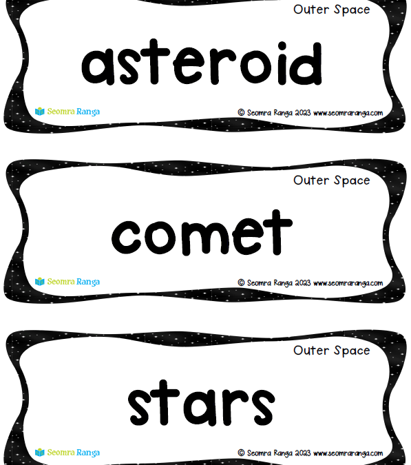 Space Vocabulary Flashcards