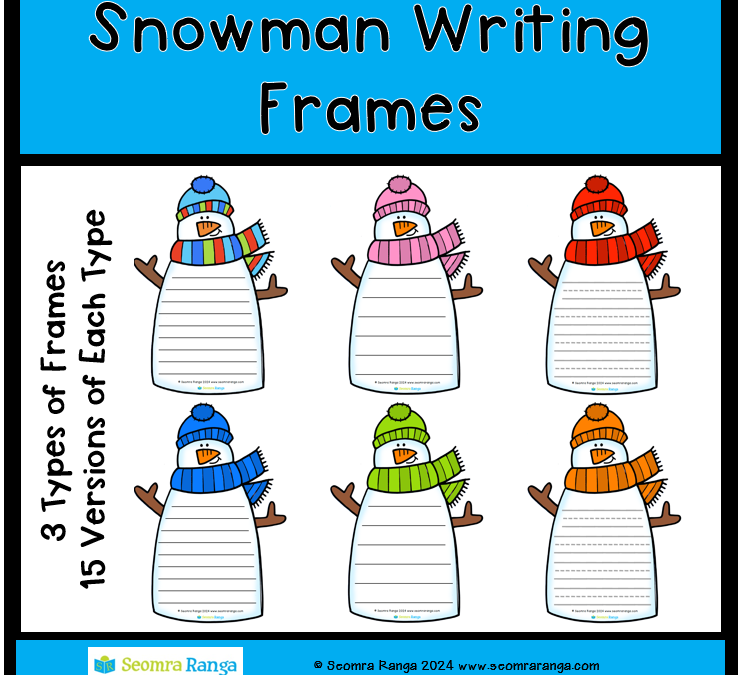Snowman Writing Frames