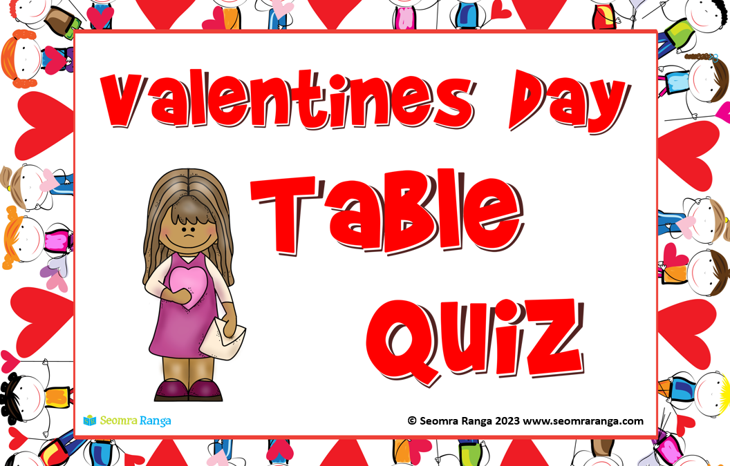 Valentines’ Day Table Quiz