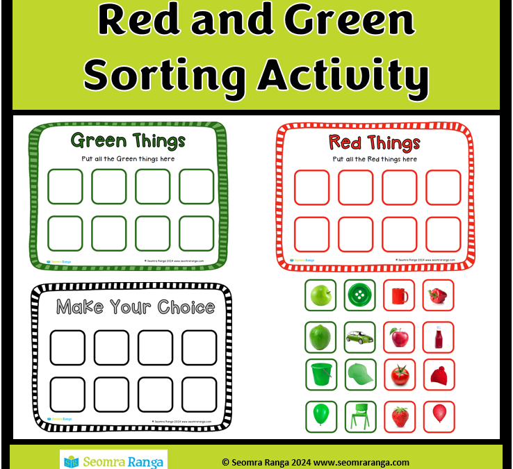 Red and Green Sorting Activity