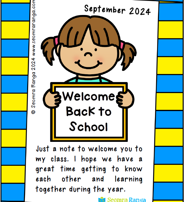 Welcome Back to School Notes