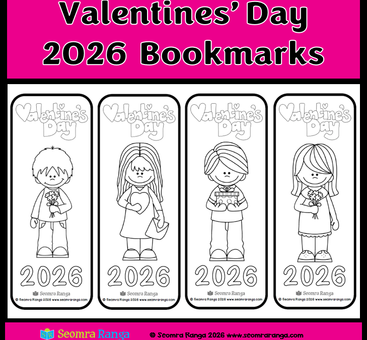Valentines’ Day 2026 Bookmarks