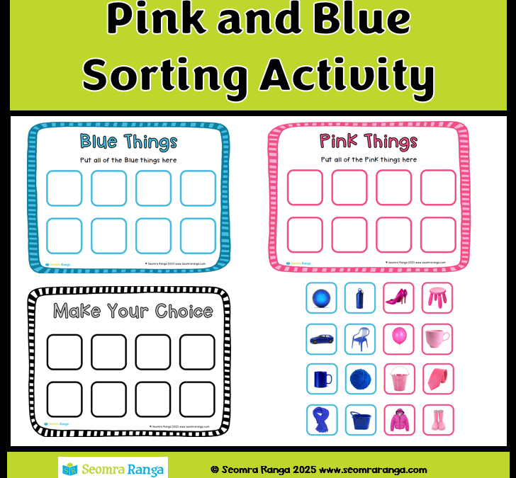 Pink and Blue Sorting Activity