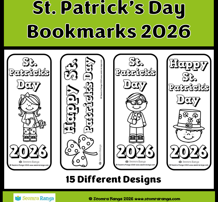 St. Patrick’s Day Bookmarks 2026