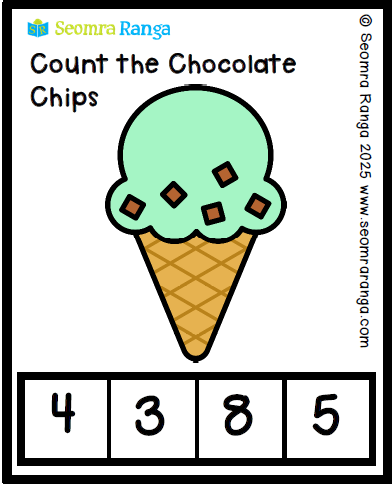 Counting Chocolate Chip Mint Ice-Cream
