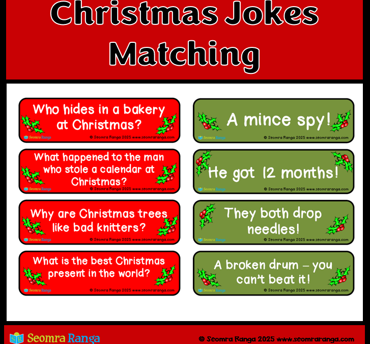 Christmas Jokes Matching